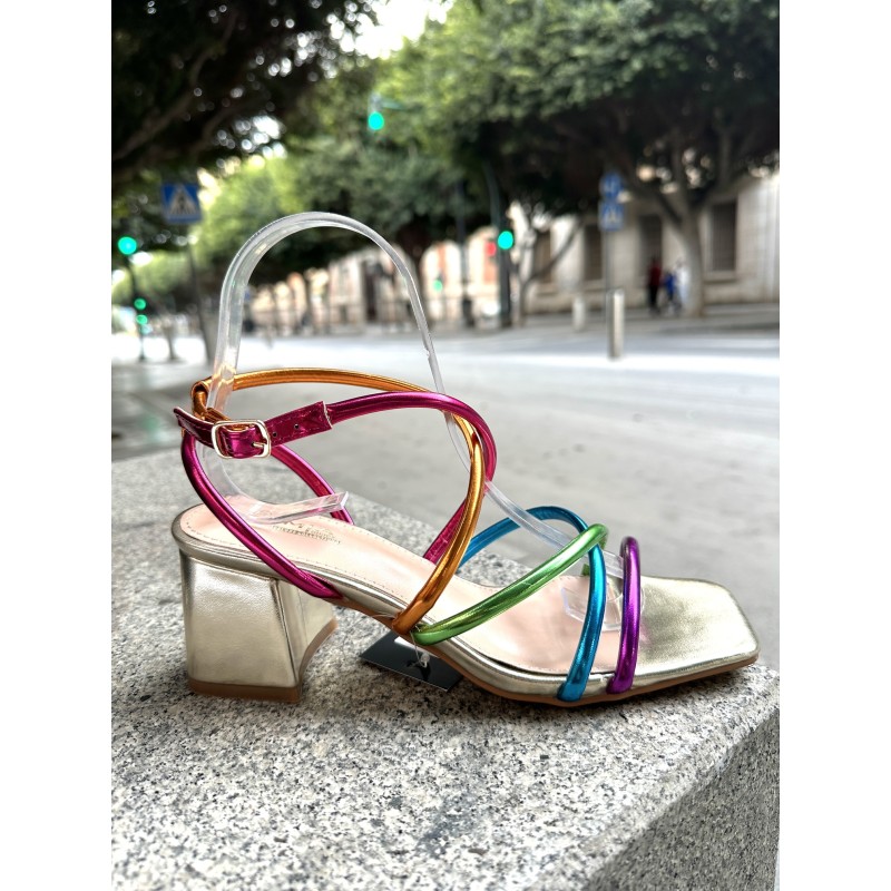 Tacón Tiras Romanas