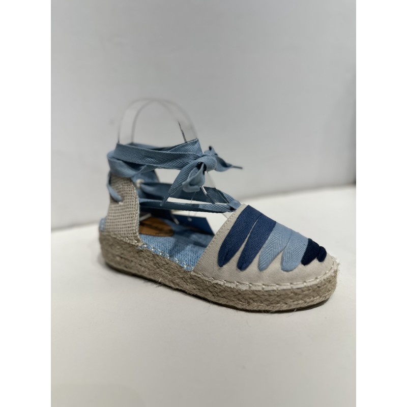 Esparteña cuña bajos