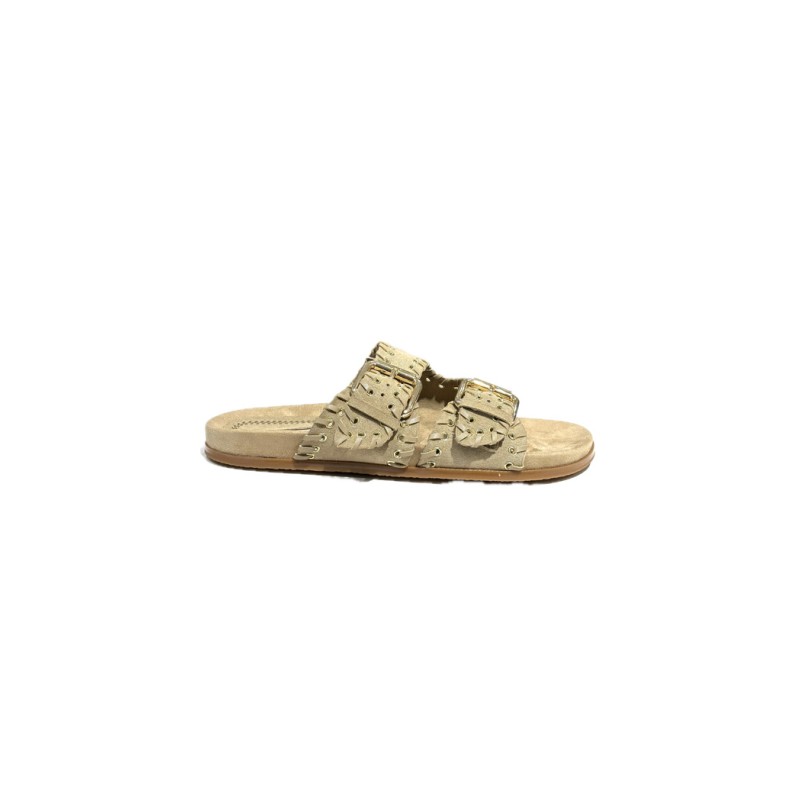 Sandalia plana hebillas