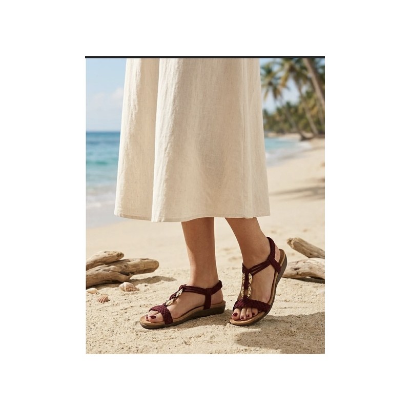 sandalias plano