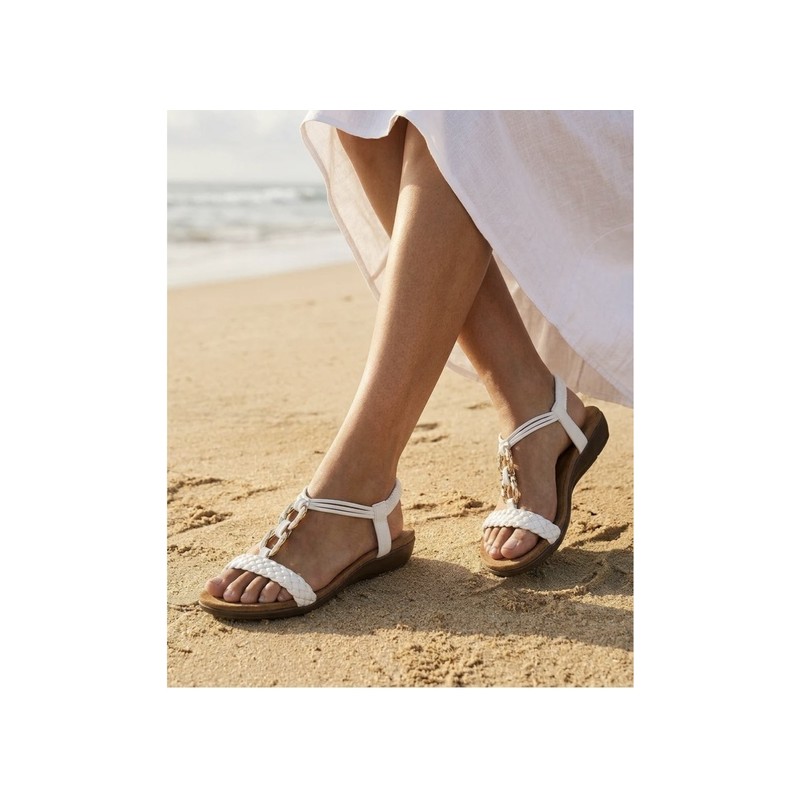 sandalias plano