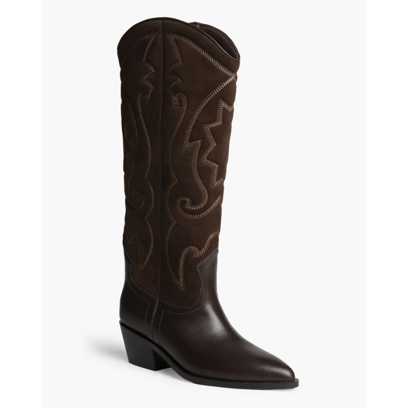 Botas vaqueras altas con bordados