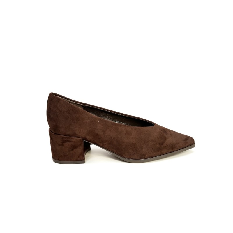 zapato ante sintético tacón bajo