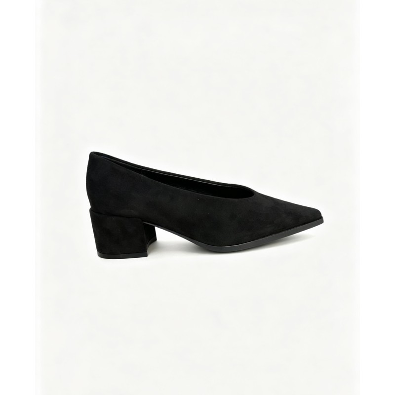 zapato ante sintético tacón bajo