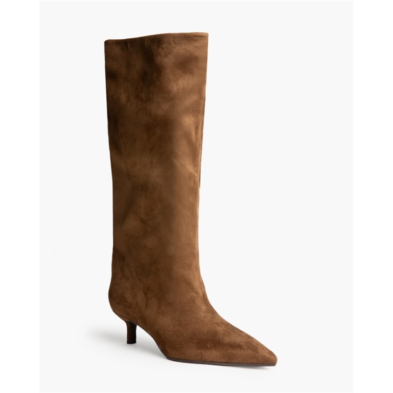 Botas altas de gamuza sintética