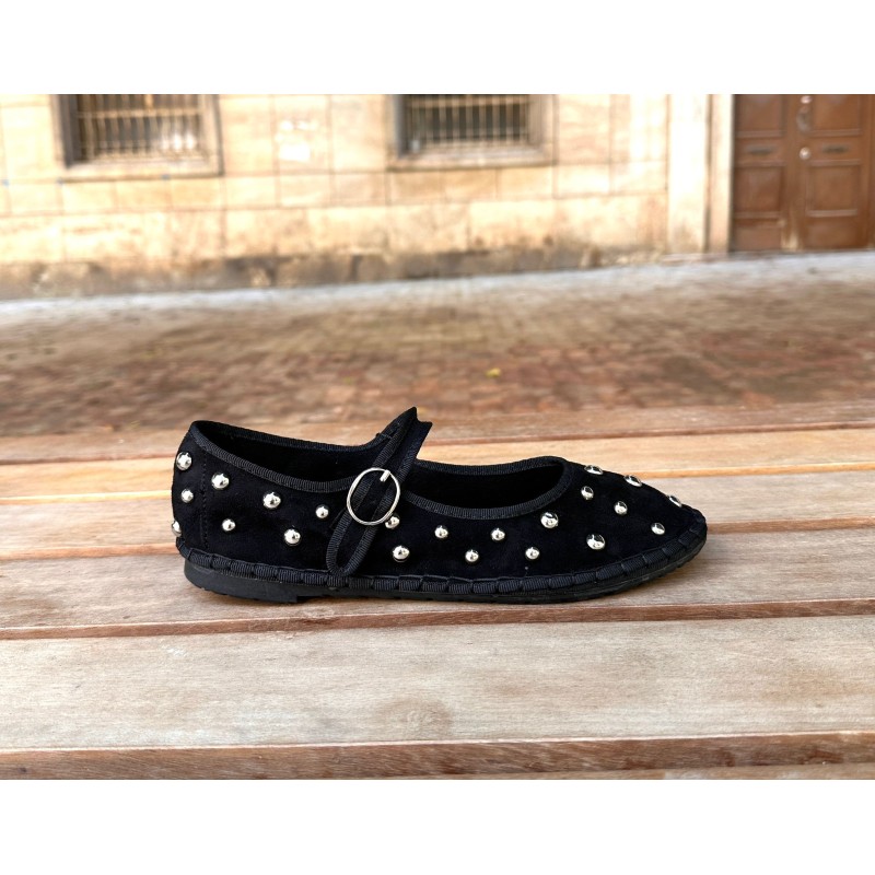Zapatos Mary‑Jane planos con...