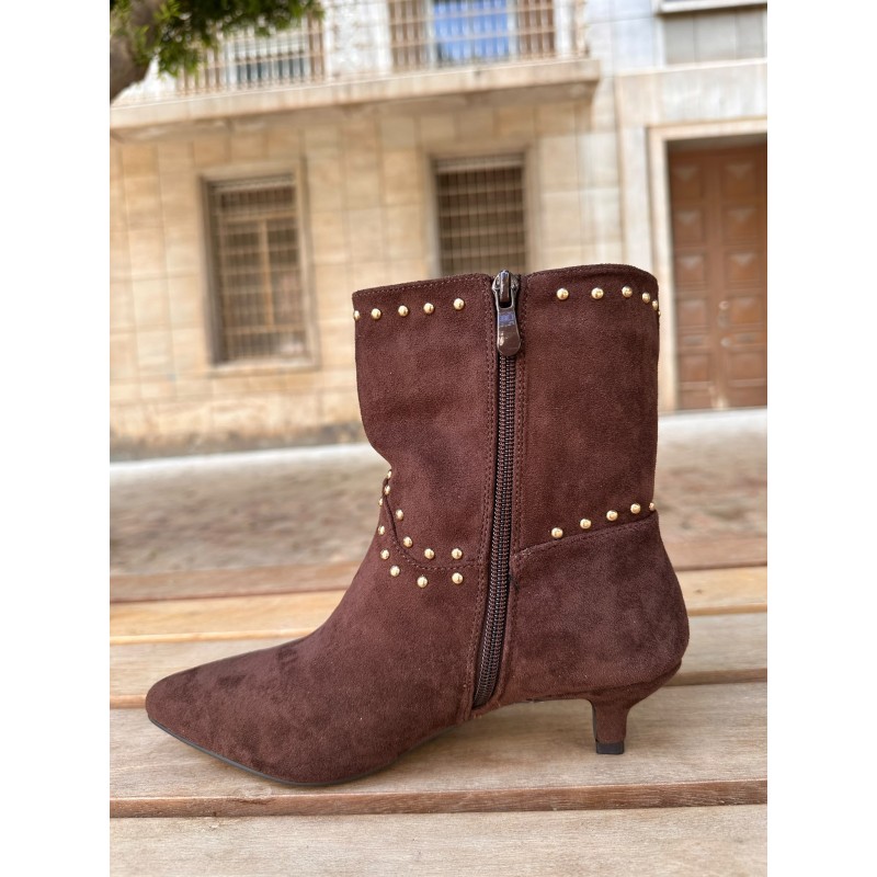 Botines de ante sintético con...