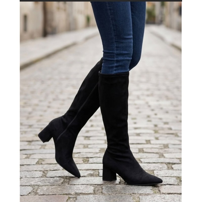 Botas altas de caña elástica