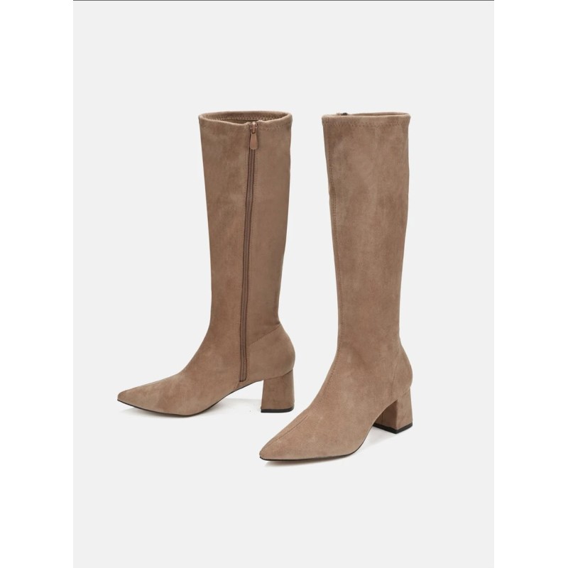 Botas altas de caña elástica