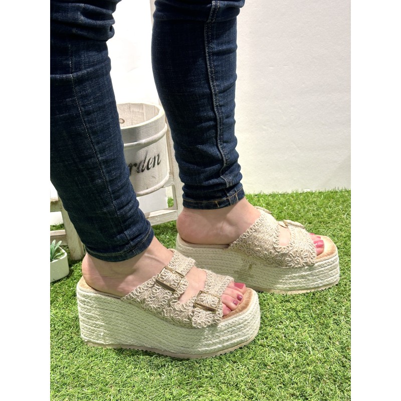 Sandalia cuña Esparto